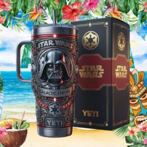 Darth Vader Star Wars Galactic Empire 3D Sculpted YETI Tumbler
