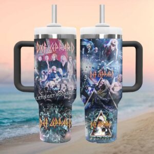 Def Leppard “Let’s Get Rocked” Hysteria Tour Collage Insulated Tumbler Def Leppard “Let’s Get Rocked” Hysteria Tour Collage Insulated Tumbler