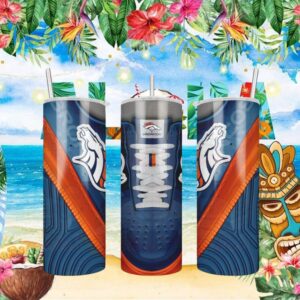 Denver Broncos Sneaker Style Shoe Lace Tumbler Wrap