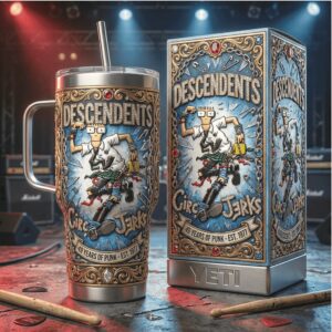 Descendents x Circle Jerks Punk Rock 3D Embossed Concert Tumbler