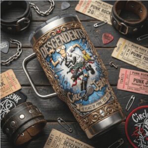 Descendents x Circle Jerks Punk Rock 3D Embossed Concert Tumbler