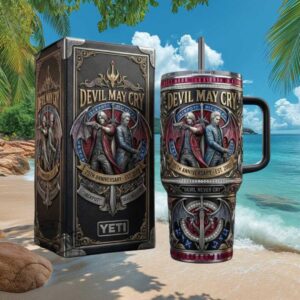 Devil May Cry 25th Anniversary Jackpot Edition 40oz Yeti Tumbler with Box
