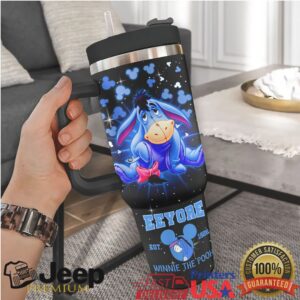 Disney Eeyore “Winnie the Pooh Est. 1926” Blue Starry Night 40oz Tumbler