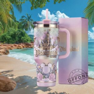 Disneyland Magic Pastel Rainbow Castle Collector's Edition 40oz Tumbler