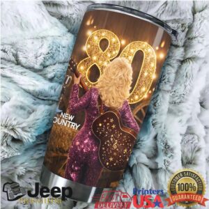 Dolly Parton Happy 80th Birthday Commemorative Country Music Tumbler