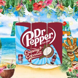 Dr Pepper Creamy Coconut Limited Edition Soda Can Inspired Design