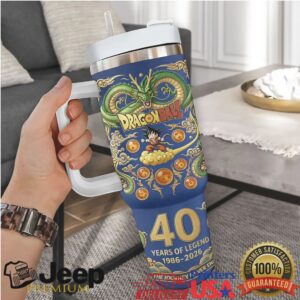 Dragon Ball 40th Anniversary 1986 2026 Legend Journey 40oz Insulated Tumbler