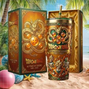 Dragon Ball 40th Anniversary Limited Edition Tumbler 1986 2026 Legend Gift Box