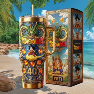 Dragon Ball Z 40 Years of Legend 1986 2026 Anniversary YETI Style Tumbler