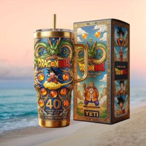 Dragon Ball Z 40th Anniversary Shenron & Goku Custom 40oz Tumbler