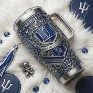 Duke Blue Devils Heritage Edition 3D Embossed 40oz Tumbler