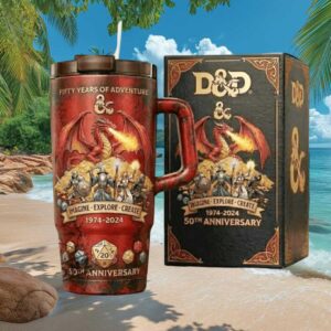 Dungeons & Dragons 50th Anniversary “Fifty Years of Adventure” 40oz Tumbler