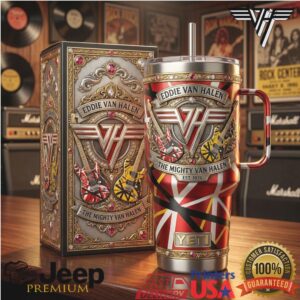 Eddie Van Halen The Mighty VH 5150 Custom Striped Guitar Tumbler