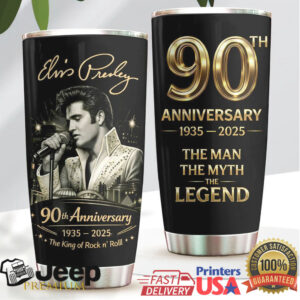 Elvis Presley 90th Anniversary 1935 2025 The Man The Myth The Legend Tumbler