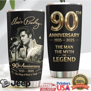 Elvis Presley 90th Anniversary 1935 2025 The Man The Myth The Legend Tumbler