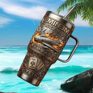 Eminem Kamikaze Album Art Inspired 40oz Stainless Steel Tumbler