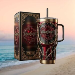 Evanescence Bring Me To Life Gothic Rose 3D Embossed Luxury Tumbler