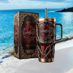 Evanescence Bring Me To Life Gothic Rose Thorn 3D Band Merch Tumbler