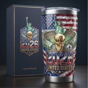 FIFA World Tumbler 2026 United States Statue of Liberty Custom Tumbler