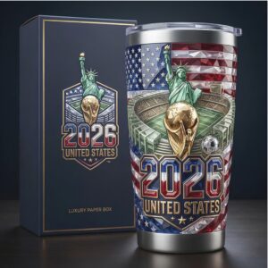 FIFA World Tumbler 2026 United States Statue of Liberty Custom Tumbler