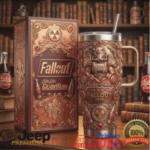 Fallout Nuka Cola Quantum T 51 Power Armor 3D Sculpted 40oz Tumbler