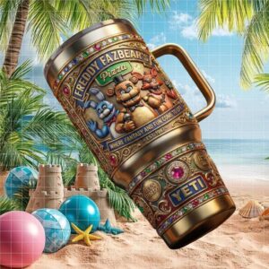 Five Nights at Freddy's Fazbear's Pizza 3D Relief Tumbler Wrap