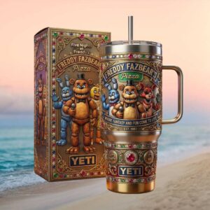 Five Nights at Freddy's “Freddy Fazbear's Pizza” 1987 Custom 40oz Tumbler