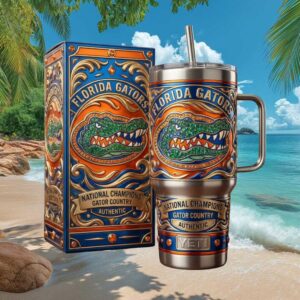 Florida Gators National Champions Gator Country 3D Embossed Yeti Tumbler
