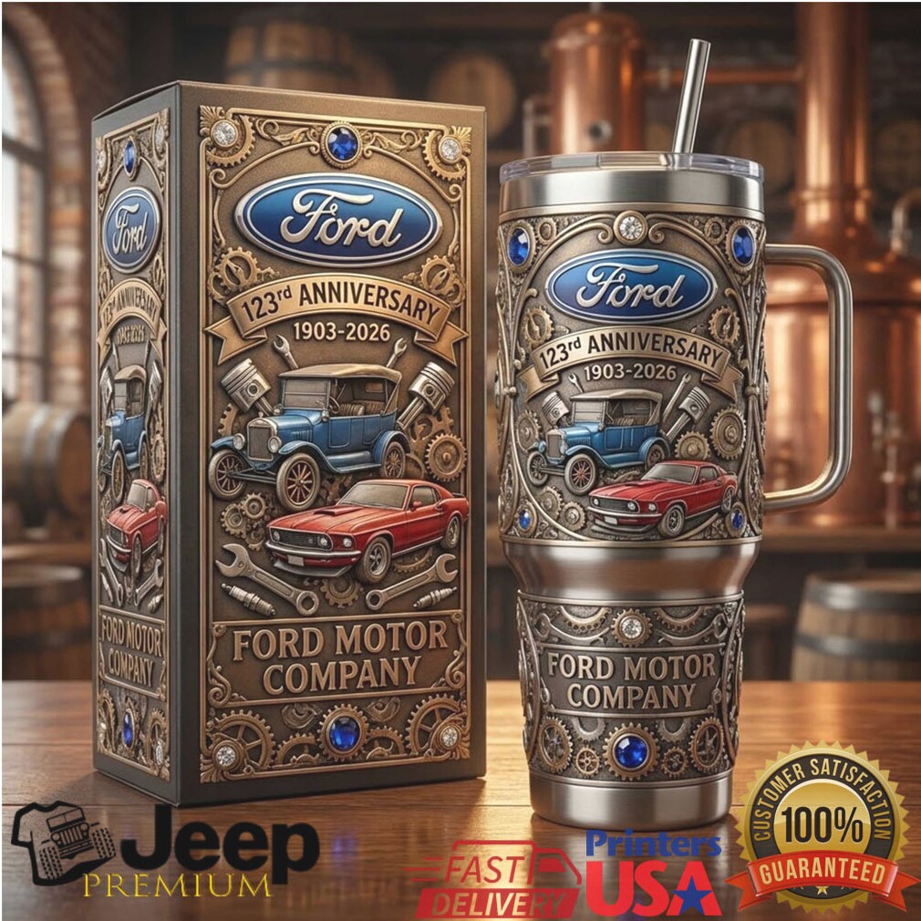 Ford Motor Company 123rd Anniversary (1903 2026) Steampunk 3D Tumbler Ford Motor Company 123rd Anniversary (1903 2026) Steampunk 3D Tumbler