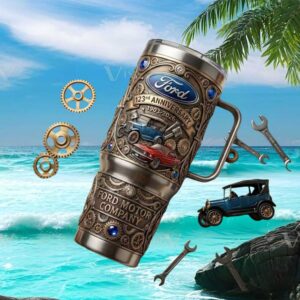 Ford Motor Company 123rd Anniversary Steampunk Gear 3D Tumbler