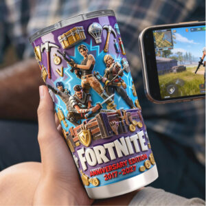 Fortnite Anniversary Edition 2017 2027 Personalized Gamer Gift Tumbler