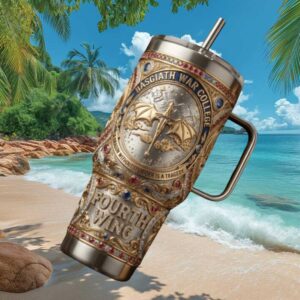 Fourth Wing Basgiath War College Dragon Rider 40oz Tumbler