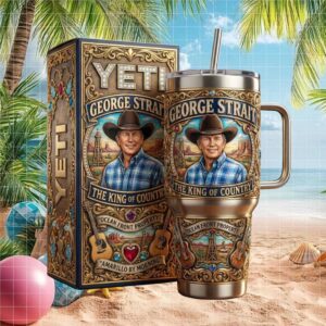 George Strait “The King of Country” Western Legend 3D Tumbler