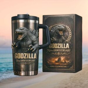 Godzilla 70th Anniversary King of the Monsters 3D Textured Tumbler