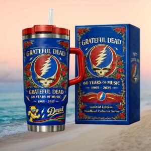 Grateful Dead 60 Years of Music Limited Edition Steal Your Face Tumbler