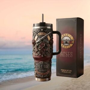 Guns N' Roses Appetite For Destruction 3D Embossed 40oz Tumbler with Gift Box