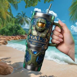 Halo 25th Anniversary Master Chief 117 Special Edition 40oz Tumbler