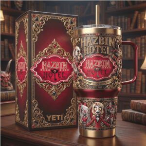 Hazbin Hotel Charlie Morningstar & Friends 40oz Ornate Tumbler