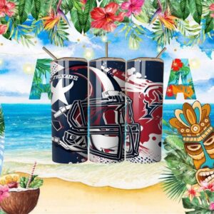 Houston Texans NFL Football Helmet Abstract Splash Sublimation Wrap