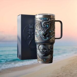 How to Train Your Dragon Toothless Night Fury 3D Embossed Viking Tumbler