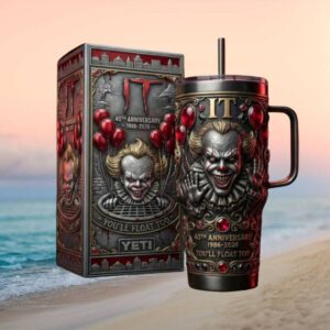 IT Pennywise 40th Anniversary 1986 2026 “You'll Float Too” 3D 40oz Tumbler