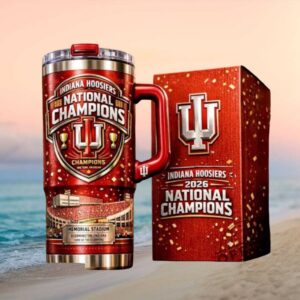 Indiana Hoosiers 2026 National Champions Memorial Stadium 40oz Tumbler