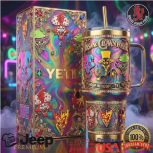 Insane Clown Posse (ICP) “The Great Milenko” 3D Gold & Neon 40oz Tumbler