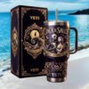 Bad Bunny NFL Super Bowl Halftime Show 3D Custom Gold Tumbler Bad Bunny NFL Super Bowl Halftime Show 3D Custom Gold Tumbler