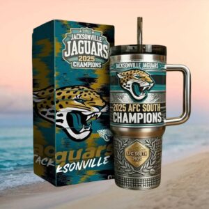 Jacksonville Jaguars 2025 AFC South Champions Commemorative Tumbler