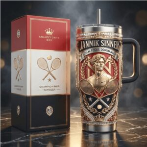 Jannik Sinner Tennis Championship Winner Collector's Edition Tumbler