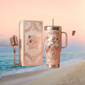 Jigglypuff “Sing With Magic” 3D Embossed Pink Collector's Tumbler