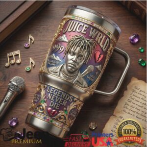 Juice WRLD “Legends Never Die” 999 3D Luxury Tribute 40oz Tumbler