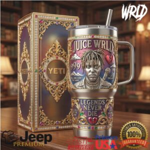 Juice WRLD “Legends Never Die” 999 3D Luxury Tribute 40oz Tumbler