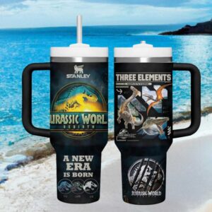 Jurassic World Rebirth “A New Era Is Born” 40oz Adventure Tumbler